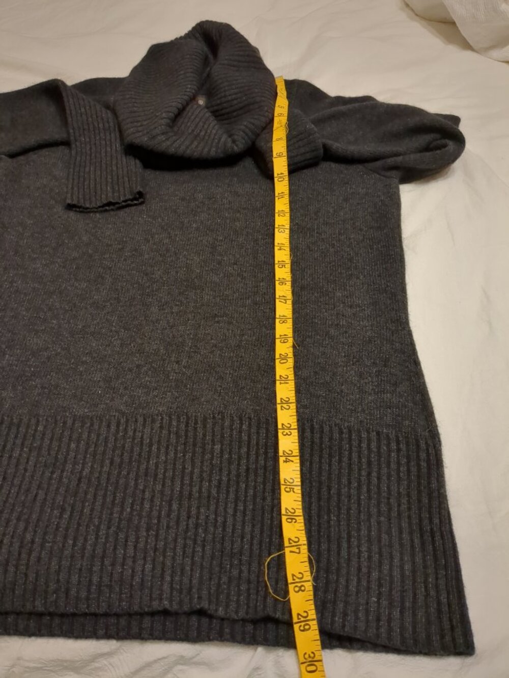 L โโ๐ฌ Long Sleeve Cowl Neck Grey Sweater - Picture 8 of 14